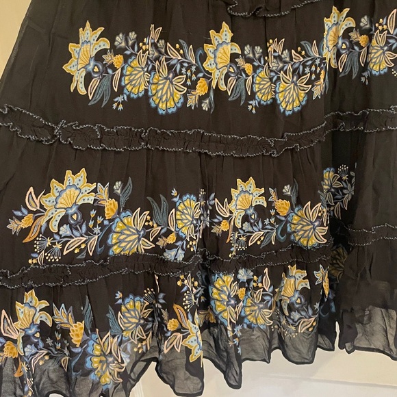 New Farm Rio Stitched Garden Black Dress size Large - Picture 12 of 17